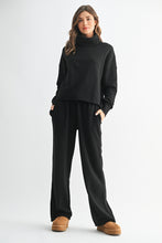 Load image into Gallery viewer, Black Turtleneck Sweatshirt
