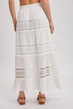 Load image into Gallery viewer, Blu Ivy White Eyelet Maxi Skirt

