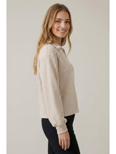 Load image into Gallery viewer, Mocha Blanket Stitch Collared Top
