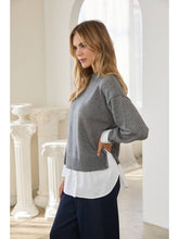 Load image into Gallery viewer, Grey Layered Sweater
