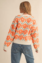Load image into Gallery viewer, Orange Floral Sweater
