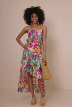 Load image into Gallery viewer, Vivid Floral Asymmetric Dress
