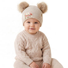 Load image into Gallery viewer, Embroidered Floral Pom Hat - Baby
