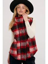 Load image into Gallery viewer, Red Plaid Vest
