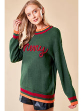 Load image into Gallery viewer, Green Merry Tinsel Sweater
