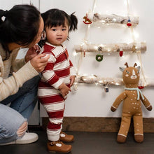 Load image into Gallery viewer, Red Stripe Baby Jumpsuit

