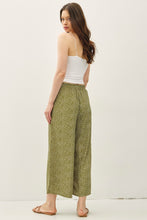 Load image into Gallery viewer, Be Cool Avocado Floral Wide Leg Pants
