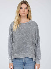 Load image into Gallery viewer, Grey Acid Wash Pullover
