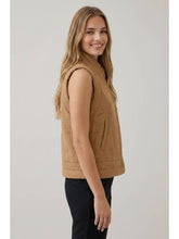 Load image into Gallery viewer, Camel Asymmetric Vest
