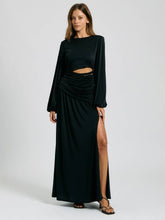 Load image into Gallery viewer, Black Cutout Braided Maxi
