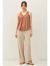 Load image into Gallery viewer, Be Cool Mocha Stripe Wide Leg Pants
