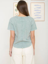 Load image into Gallery viewer, Sage Raw Edge Tee
