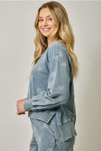 Load image into Gallery viewer, Denim Floral Sweatshirt
