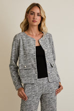 Load image into Gallery viewer, B+W Pearl Button Jacket
