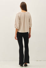 Load image into Gallery viewer, Be Cool Sand Eyelet Detail Top
