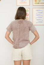 Load image into Gallery viewer, Cocoa Raw Edge Tee - Plus

