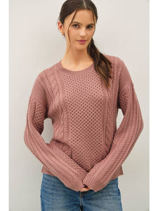 Red Bean Cable Sweater