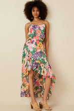 Load image into Gallery viewer, Vivid Floral Asymmetric Dress
