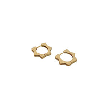 Load image into Gallery viewer, Star Gem Hoops
