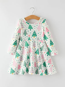 Pink Christmas Dress - Kids