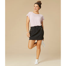 Load image into Gallery viewer, Norah Zipper Pocket Black Skort
