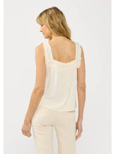 Load image into Gallery viewer, Lovestitch Cream Button Linen Tank
