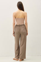 Load image into Gallery viewer, Mocha Wide Leg Tencel Pants
