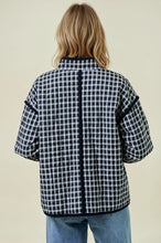Load image into Gallery viewer, B+W Gingham Jacket

