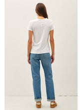 Load image into Gallery viewer, White Cotton Slub Tee
