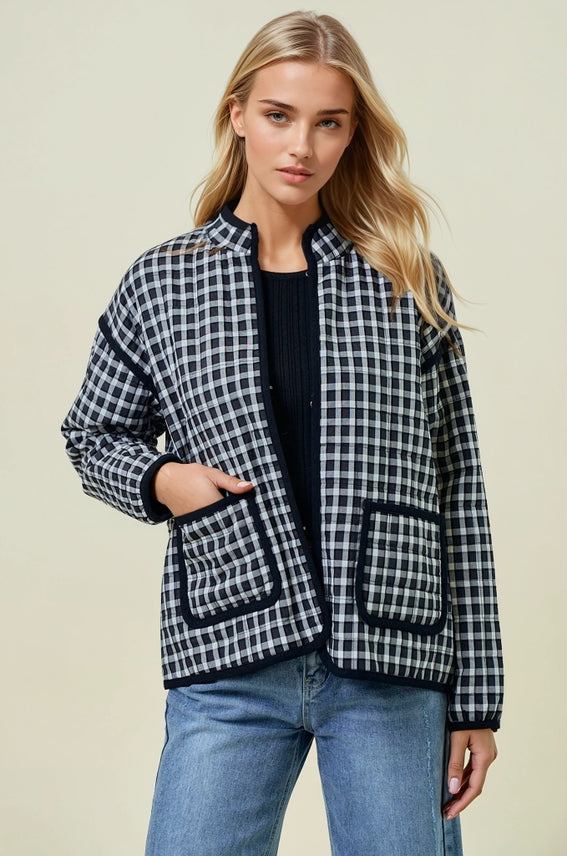 B+W Gingham Jacket