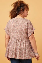 Load image into Gallery viewer, Ditsy Floral Baby Doll Top - Plus
