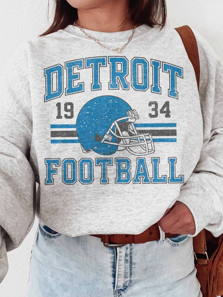 Detroit Football Oversized Sweatshirt