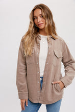 Load image into Gallery viewer, Tan Corduroy Shacket
