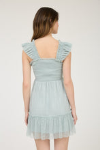 Load image into Gallery viewer, Sage Chiffon Dot Dress
