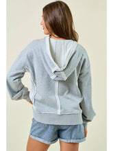Load image into Gallery viewer, Grey Reversed Fabric Hoodie

