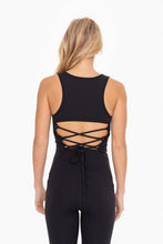 Load image into Gallery viewer, Black Lace Back Tank
