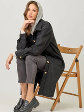 Load image into Gallery viewer, Charcoal Hoodie Jacket
