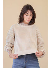 Load image into Gallery viewer, Taupe Textured Sweater
