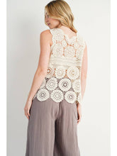 Load image into Gallery viewer, Ivory Crochet Tank
