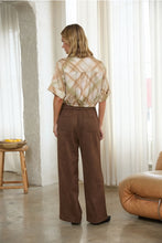 Load image into Gallery viewer, Chocolate Suede Straight Leg Pants
