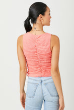 Load image into Gallery viewer, Coral Floral Ruched Tank
