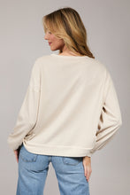 Load image into Gallery viewer, Bone Ribbed Step Hem Crewneck
