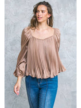 Load image into Gallery viewer, Bronze Satin Top
