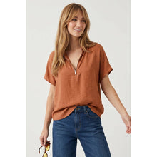 Load image into Gallery viewer, Naked Zebra Sienna 1/2 Zip Top
