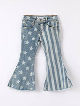 Load image into Gallery viewer, Stars + Stripes Flare Denim - Kids
