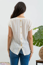 Load image into Gallery viewer, Khaki Stripe Top
