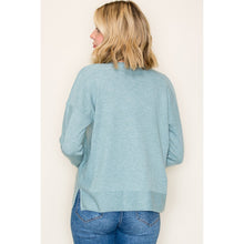 Load image into Gallery viewer, Heather Jade Side Slit Sweater
