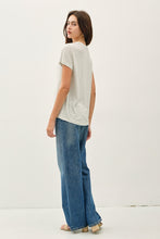Load image into Gallery viewer, Olive Stripe Linen Tee
