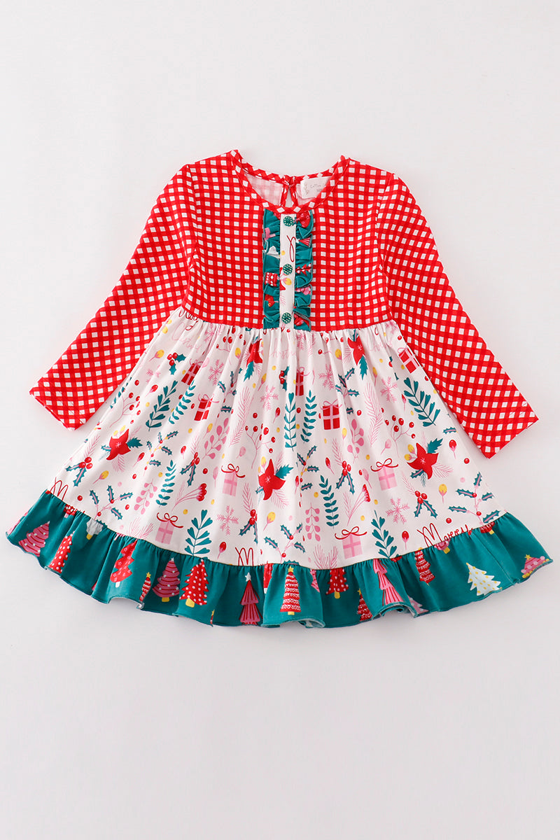 Merry + Bright Christmas Dress - Kids