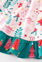 Load image into Gallery viewer, Merry + Bright Christmas Dress - Kids
